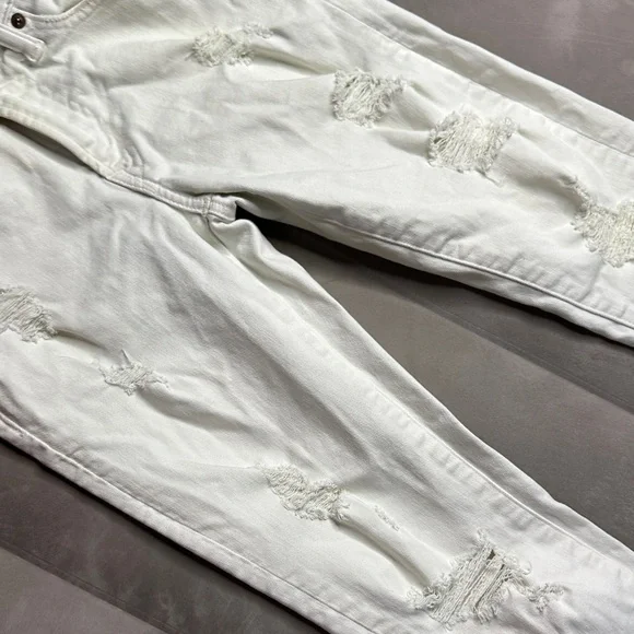 American Eagle Outfitters White Ripped Jeans size 28x32 - Picture 6 of 11